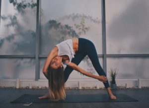 Difficult yoga pose